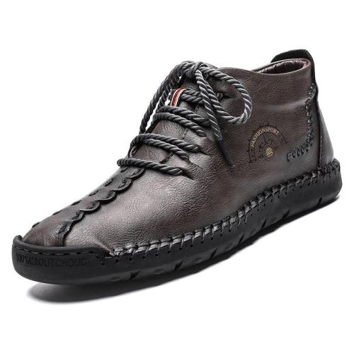 Men's Leather Boots Fashion Leather Men Ankle Boots Winter Autumn Boot Shoes Fashion Men Casual Ankle Shoes Men's Boot Shoes