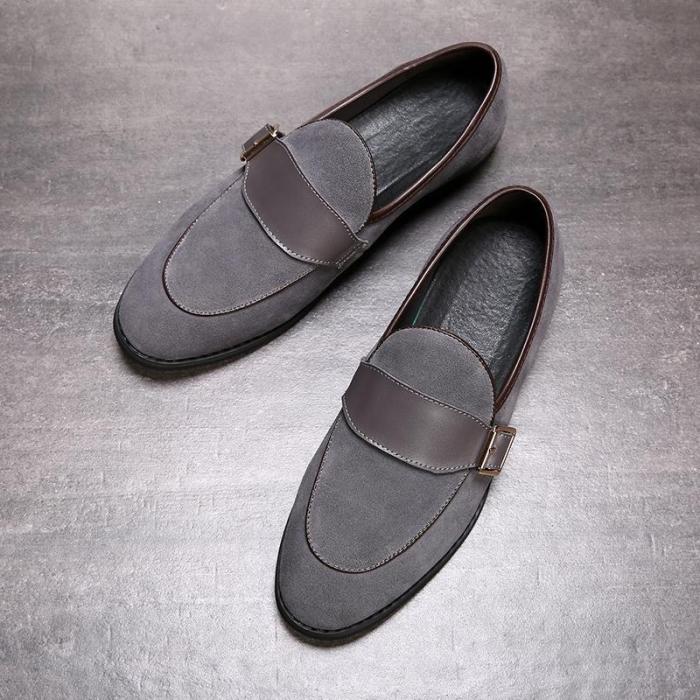 Suede Loafers Man Breathable Shoes