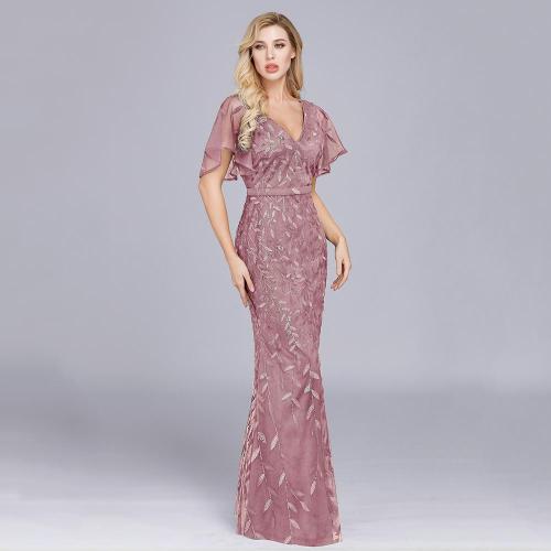 Sparkle Sexy Mermaid Evening Dresses Long Sequined V-Neck Sparkle Evening Gowns For Party Vestidos Largos Fiesta 2019 New Dress