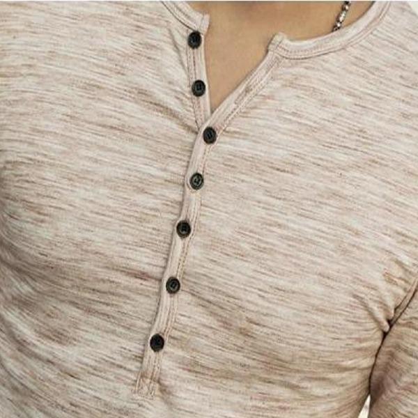 Men's Casual Solid Color Long-Sleeved T-Shirts