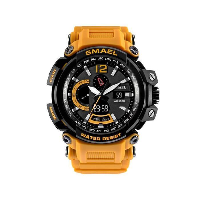 Waterproof and shockproof multi-function sports hand electronic watch male