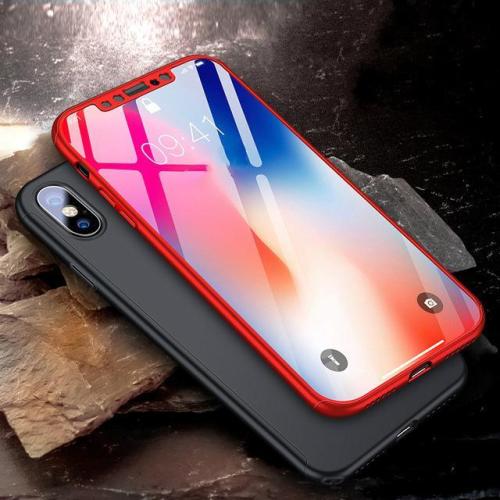 360° Full Protective Case with Tempered Glass For iPhone