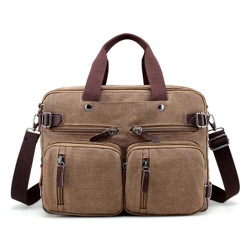 New retro fashion trend multi-purpose canvas bag shoulder portable men's backpack travel bag