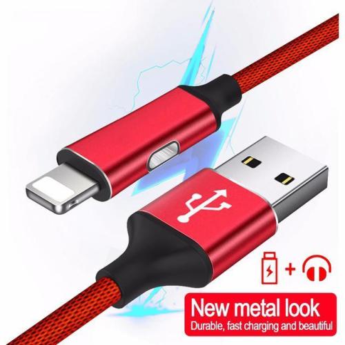 2.4A Lighting USB Cable For iPhone Xs Max Xr X S 8 7 6 5s iPad Fast Charging Data Cable