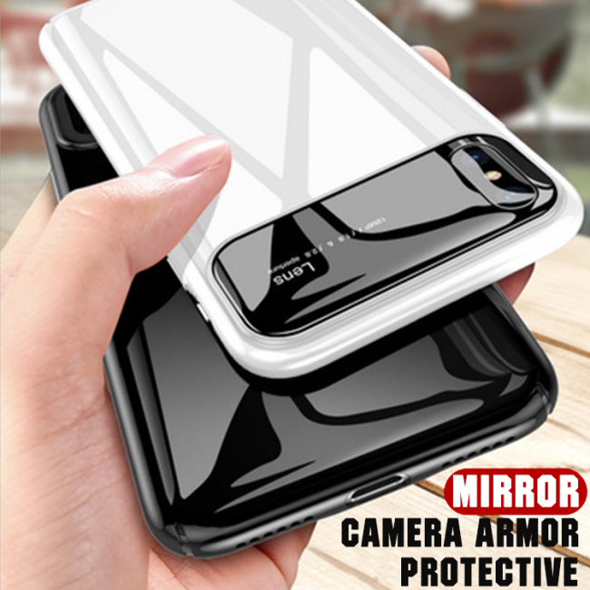 Luxury Mirror Camera Armor Ultra-thin Case For iPhone