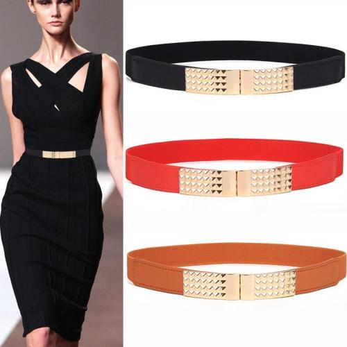 Free Shipping Newest Hot Sale waistbands for Women thin Red Elastic Cummerbunds Stretch Belt For Ladies Female Dress Accessories