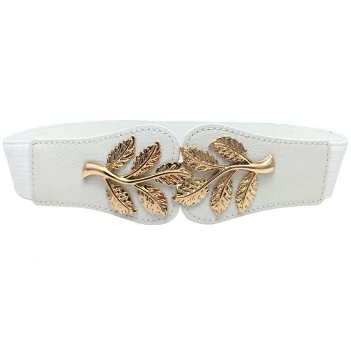 Women Elastic belt HOT black Waistband wide Elegant gold buckle Cummerbunds for women dress cinto wedding cummerbunds coat lady