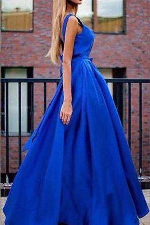 Backless Bowknot Evening Dresses