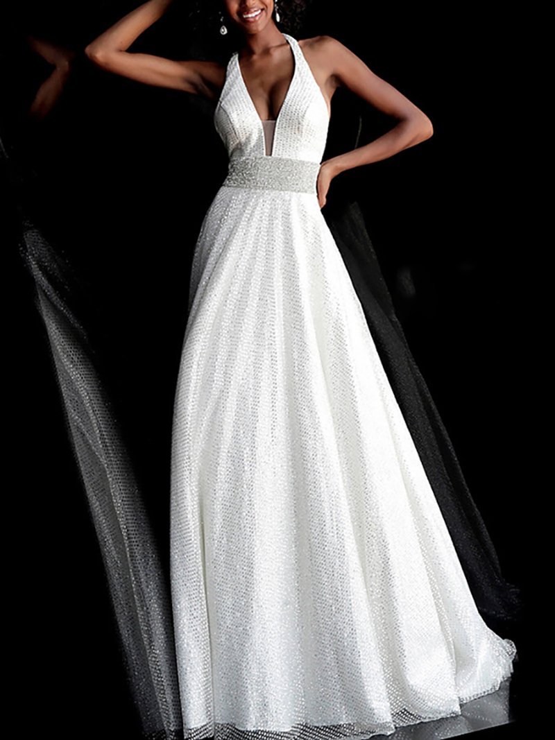 US$ 48.24 - Elegant Sexy Hanging Neck Bare Back Dress Evening Dress - www.joymanmall.com