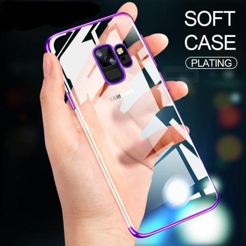 Luxury Plating Clear Soft TPU Silicone Phone Case For Samsung Galaxy S9/S8 Note 8