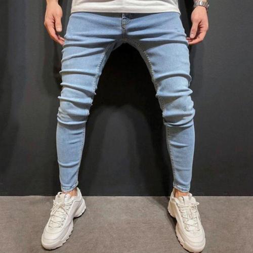 Casual Mid-Waist Denim Pants Jeans
