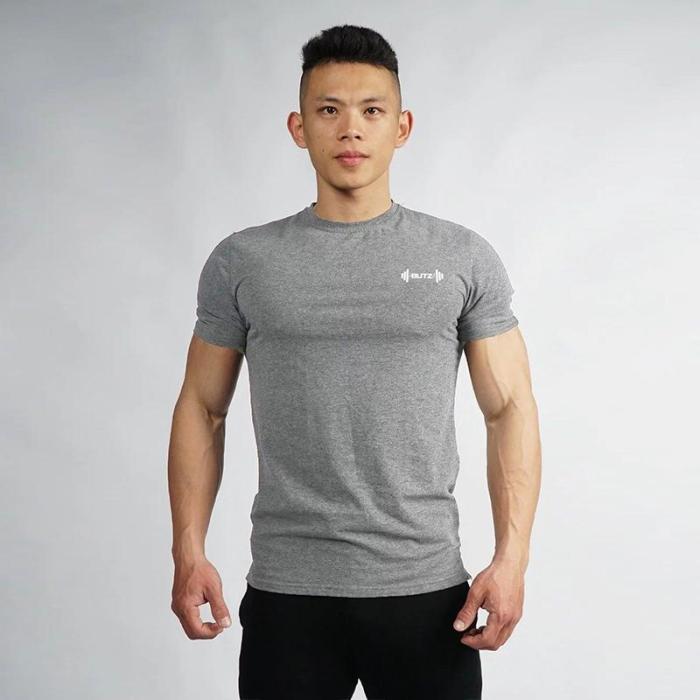 Mens Short Sleeve Fitness Sports T-shirt