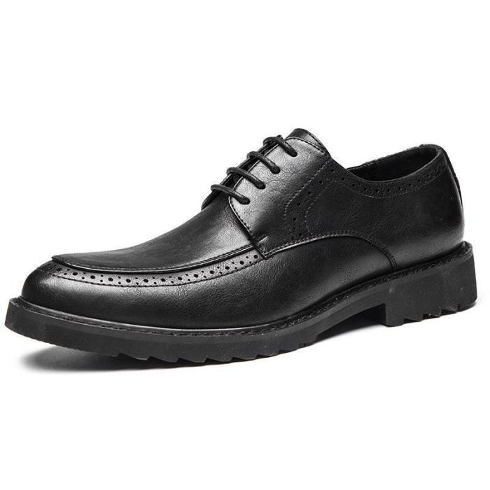 Casual Fashion Business men's   shoes brock patent leather shoes