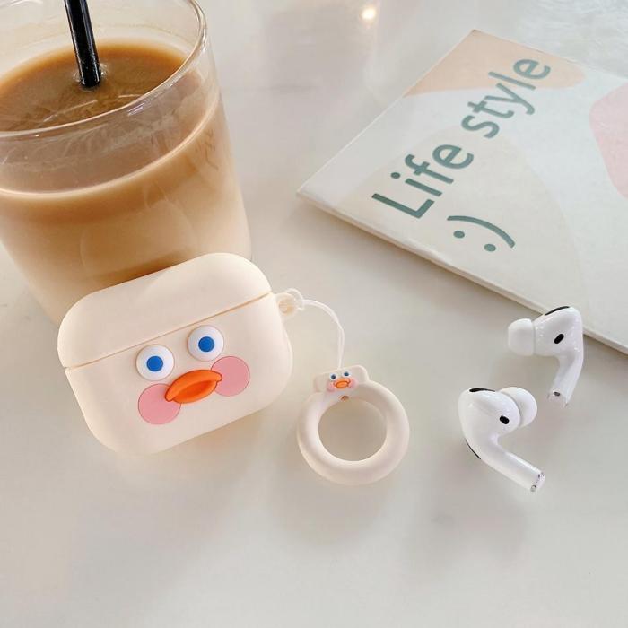 Cafe Mimi Duck AirPods Pro Case Charging Headphones Cases For Airpod Protective Cover