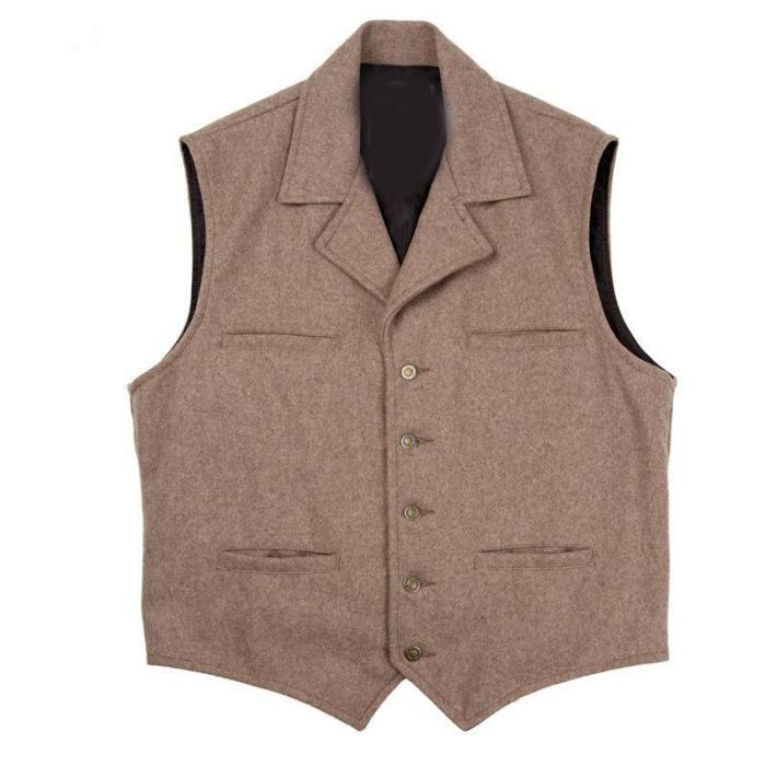 Casual wild classic knit male vest