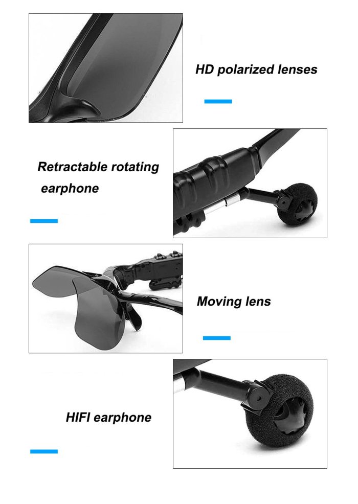 Cool Sunglass Bluetooth 5.0 Sport Headphone