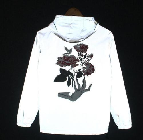 2020 New Brand Ghost hand Rose Flower Light Men's Jacket Autumn 3M Reflective Jacket Hip Hop Waterproof Windbreaker Men Coats