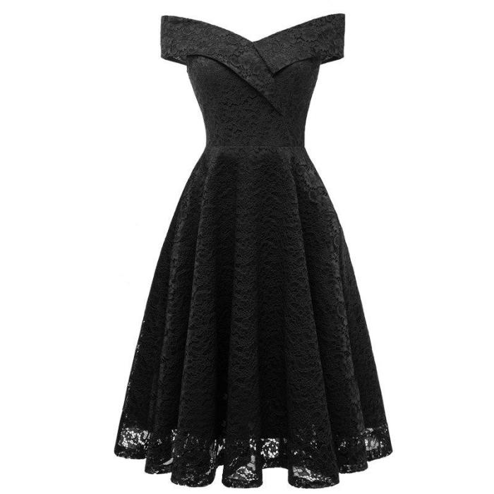 Vintage One word led Evening Dress elegant fashion Prom Dresses  Party Lace Gowns Big yards evening gown abiye gece elbisesi