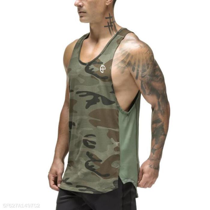 Casual Loose Bodybuilding Vest  Short T-shirts