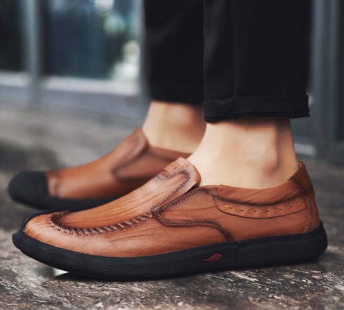 Spring new men's casual shoes fashion leather men's shoes