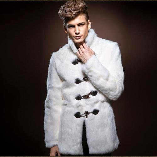Men's Plus Size Faux Fur Loose Fur Coat