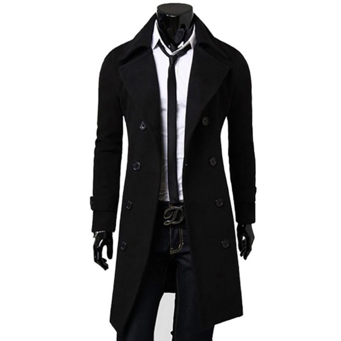 2020 New Arrivals Autumn Winter Trench Coat Men Brand Clothing Cool Mens Long Coat Top Quality Cotton Male Overcoat