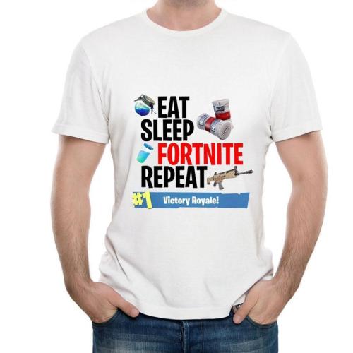 [Fortnite] Printed Simple Short Sleeve T-shirt