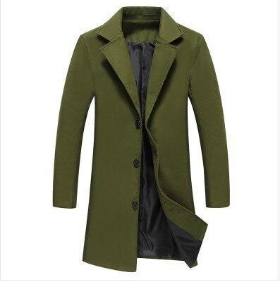 MRMT 2019 Brand Men's Jackets Long Solid Color Single-breasted Trench Coat Casual Overcoat for Male Jacket Outer Wear Clothing