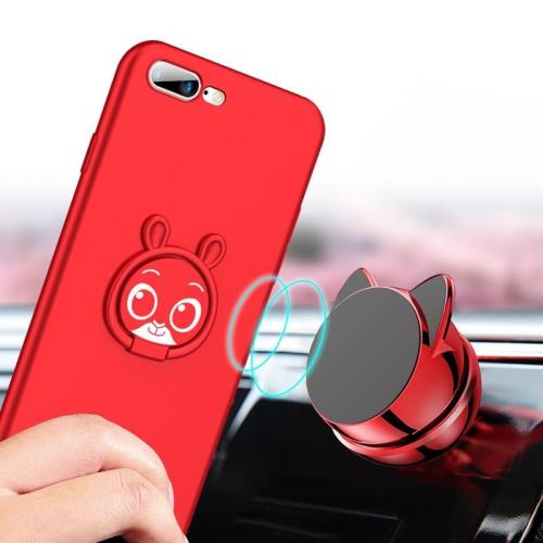 Fashion Cute Silicone Magnetic Bracket Case For iPhone