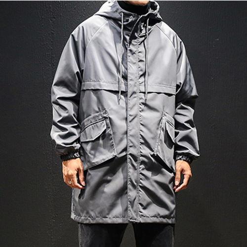 Winter Plus Size Men Jacket Overcoat Men Rain Coat Autumn Winter Jacket Men Hoodie Outdoor Sport Trench Windbreaker Long Coat