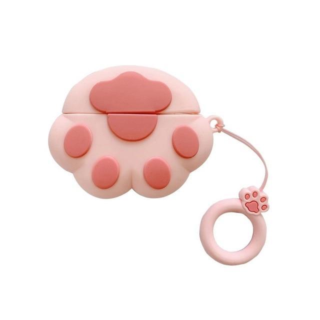 Kwaii Cat Claws AirPods Pro Charging Headphones Cases With Keychain