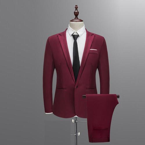 Brand Men Suit 2019 Wedding Suits for Men Shawl Collar 3 Pieces Slim Fit Burgundy Suit Mens Royal Blue Tuxedo Jacket #0701