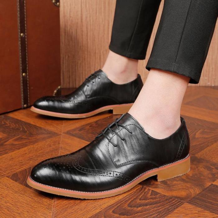 Casual Bloch pointed business   leather shoes