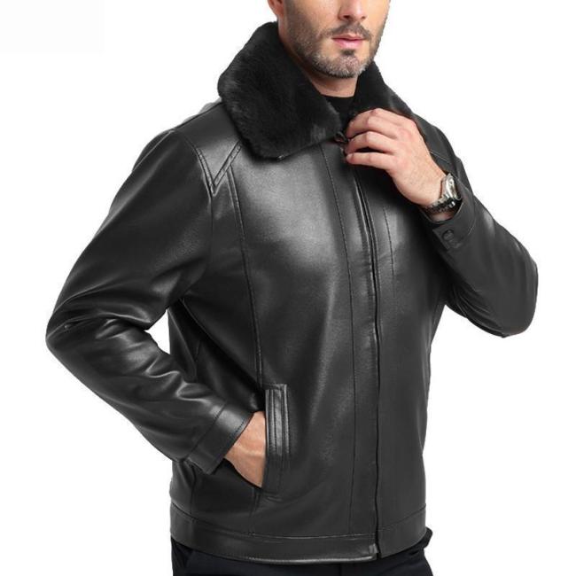 Business PU Leather   Jacket
