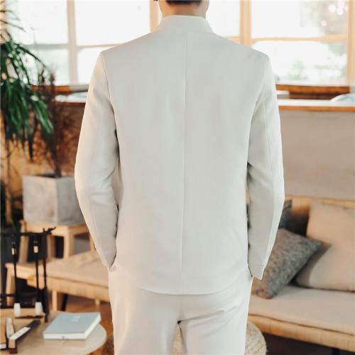 2020 Spring and summer new Black Men Suit 2 Piece Set Size 4XL Fashion Wedding Banquet Party male Leisure Suits Jacket and Pants