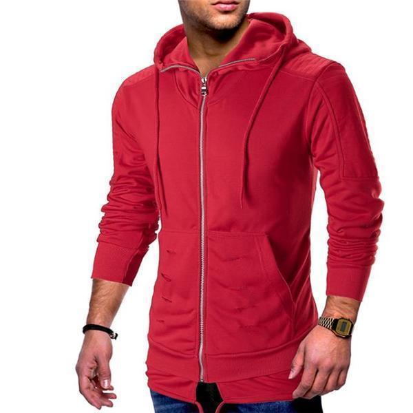 Casual Fashion Slim Solid Color Long Sleeve Men Outerwear