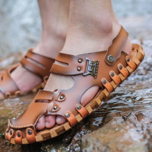 Men's Summer Slippers Beach Shoes Comfy Casual Sandals