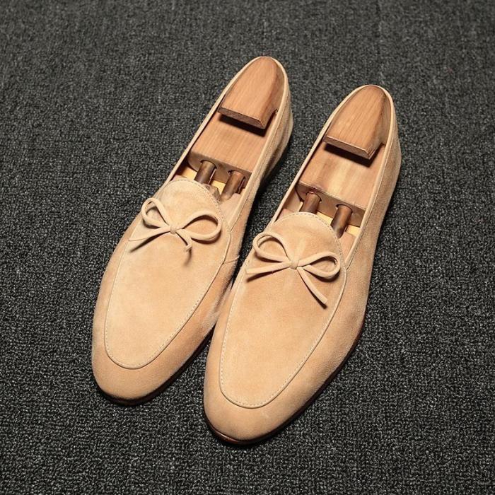 Handmade Suede Leather Big Size Loafers