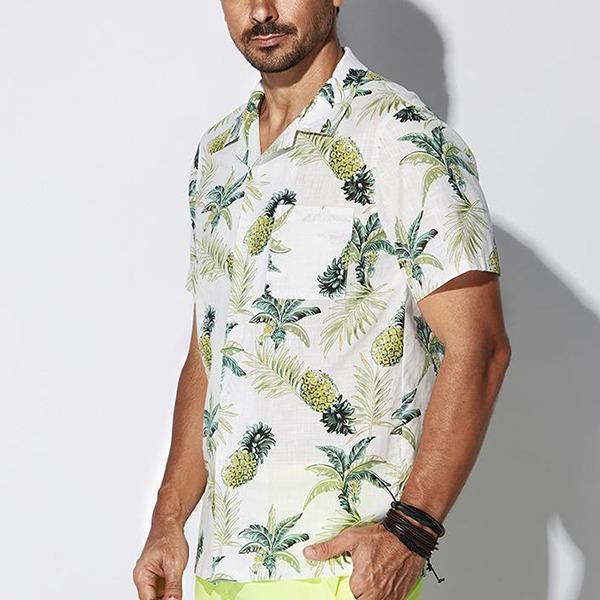 Summer Hawaiian Tropical Beach Man Floral Shirts