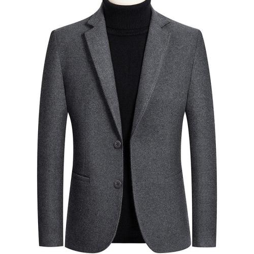 KUYOMENS Pure Color Formal men Suit Jacket large size M-4XL Business Wedding suit Blazer Coat Autumn mens suits