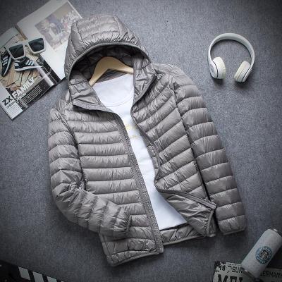 New Brand Autumn Winter Light Down Jacket Men's Fashion Hooded Short Large Ultra-thin Lightweight Youth Slim Coat Down Jackets