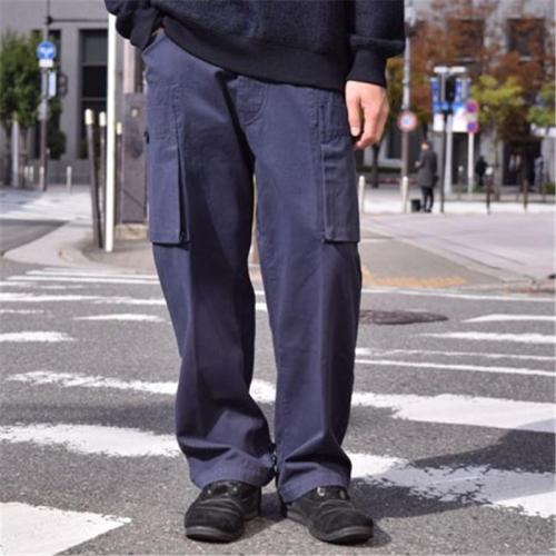 Men fashion casual solid color cargo pants YT009