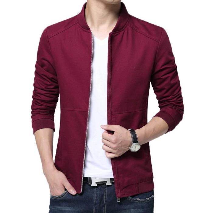 Men'S Casual Solid Color Jackets 8361