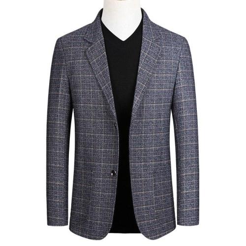 KUYOMENS New Men's Suit Jacket 2020 Spring Autumn Street Men's Plaid Suit Jacket Casual Business Brand Clothing Men Slim Blazer