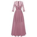 Women Short Evening Dress New Arrival Lace V Neck Evening Gowns Sexy formal dress Bow party dresses