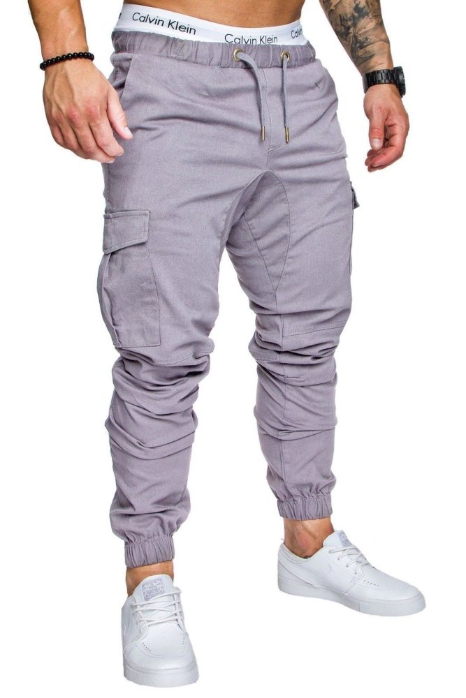 Men's casual fashion tether elastic sports pants