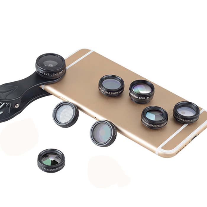 super Wide Angle macro 7 in 1 Phone Lens Kit fish eye Lens