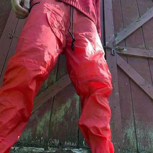 Red casual loose mens trousers TT010