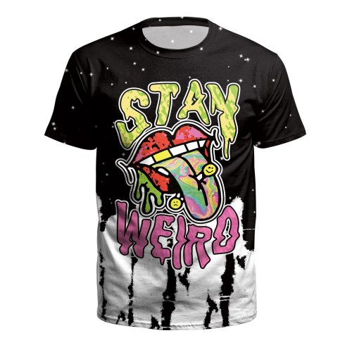 Punk Hip Hop 3d Print Short Sleeve T-Shirt