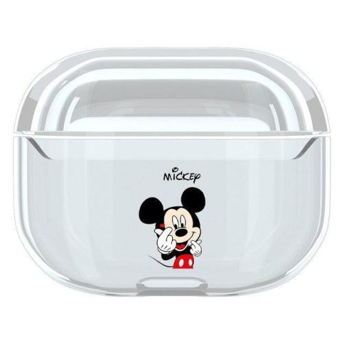 Cartoon Mouse Transparent AirPods Pro Case Charging Headphones Cases With Keychain